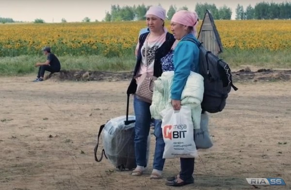 Под открытым небом: около двух тысяч мигрантов приехали в окрестности Бузулука