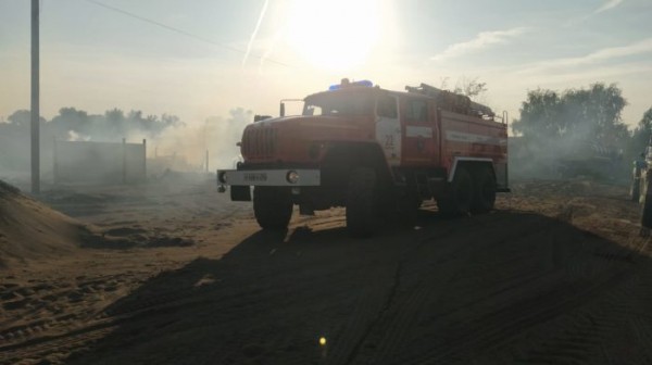 Ликвидация огня. В Колтубановском сгорели 10 жилых домов и 12 сараев