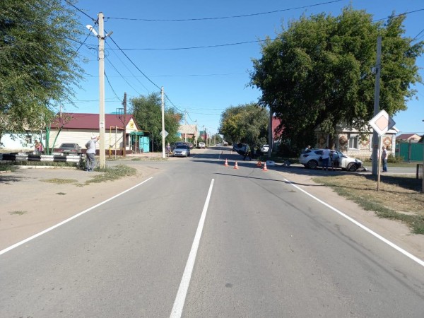 В Соль - Илецке в результате ДТП опрокинулся Zaz Chance