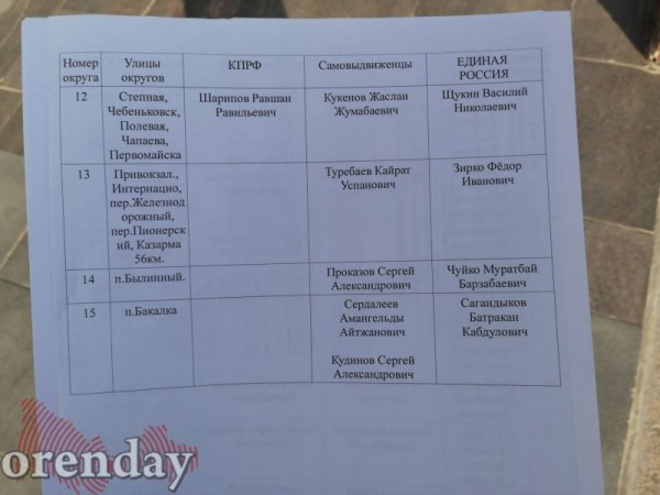 Бывшие кандидаты в депутаты вышли на пикет под окна губернатора Оренбуржья