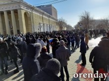 Разгонять несанкционированный митинг вышла, кажется, вся оренбургская полиция
