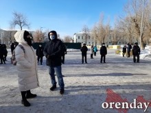 Разгонять несанкционированный митинг вышла, кажется, вся оренбургская полиция