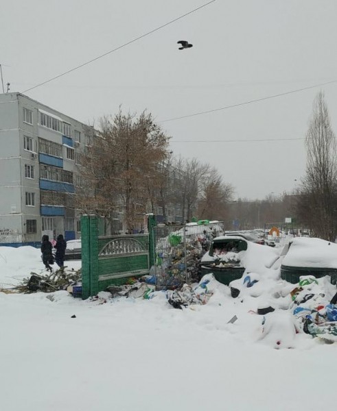 В Оренбурге появились не только снежные, но и "мусорные" сугробы В Оренбурге появились не только снежные, но и "мусорные" сугробы