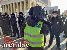 Разгонять несанкционированный митинг вышла, кажется, вся оренбургская полиция