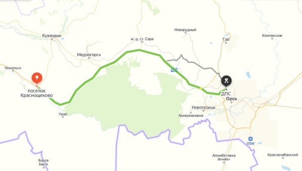 
От Краснощеково до поста ДПС на подъезде к Орску ограничили движение из-за плохой погоды		