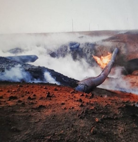 В Оренбургской области произошел прорыв на федеральном магистральном газопроводе