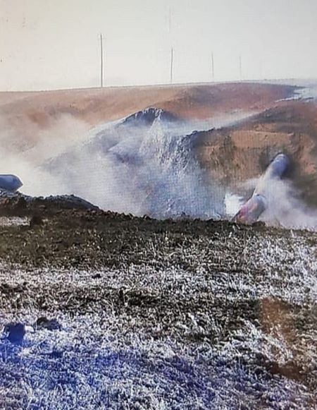 В Оренбургской области произошел прорыв на федеральном магистральном газопроводе