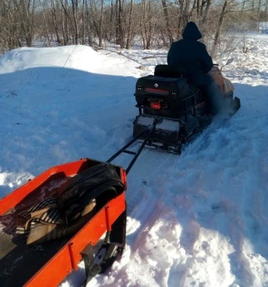 В Оренбуржье врачу "скорой" пришлось добираться к пациентке на санях