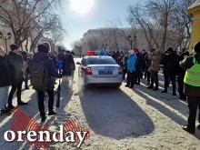 Разгонять несанкционированный митинг вышла, кажется, вся оренбургская полиция