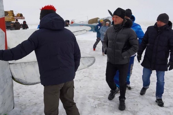 
Мэр Оренбурга Владимир Ильиных побывал на месте съемок фильма &laquo;Литвяк&raquo; 		