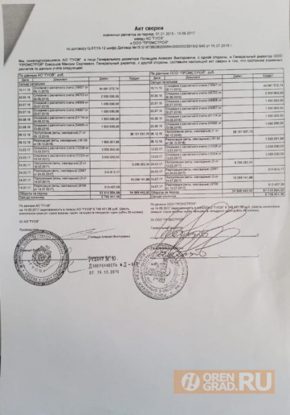 В Оренбурге крупный застройщик не стал расплачиваться с подрядными организациями