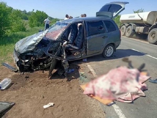 В Оренбуржье при столкновении &laquo;Лады Калины&raquo; и &laquo;Камаза&raquo; погиб человек