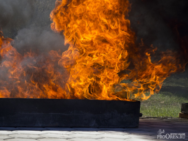 В Оренбурге неизвестные подожгли автомобиль