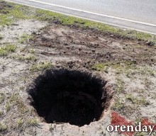 Проезд Северный украшают не зеленеющие деревца, а колышки...