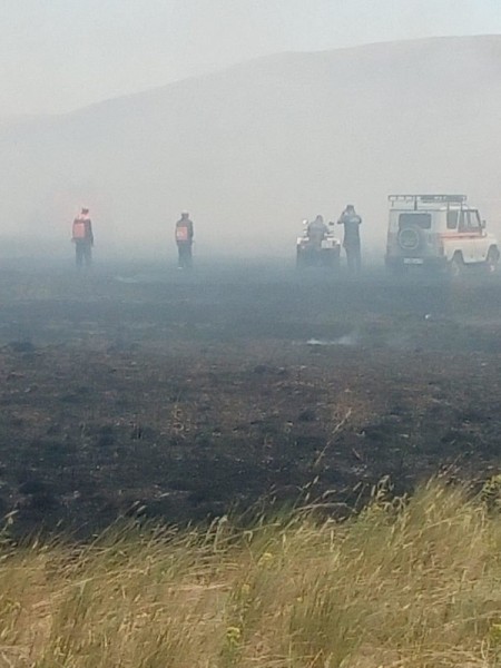В Оренбуржье пожарные предотвратили распространение огня на населённые пункты