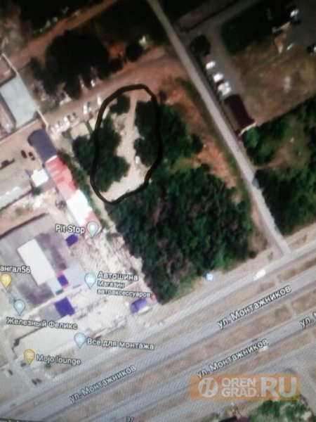 Оренбургское предприятие в лесопосадке устроило склад железобетонных изделий