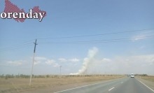 Пожар на полях вспыхнул неподалёку от села Татарская Каргала
