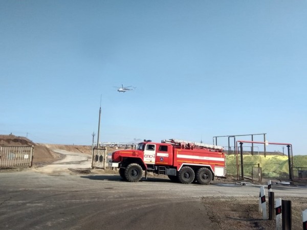 Из-за пожара в районе газзавода введен режим ЧС в пяти населенных пунктах Оренбургского района