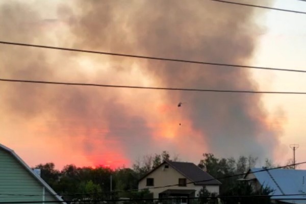 МЧС опубликовало видео с эпицентра пожара в Оренбурге