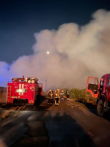Из-за пожара в районе газзавода введен режим ЧС в пяти населенных пунктах Оренбургского района