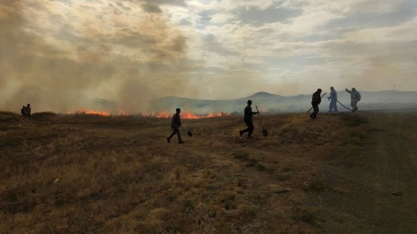 В Медногорске снова пожар. Объявлен режим ЧС