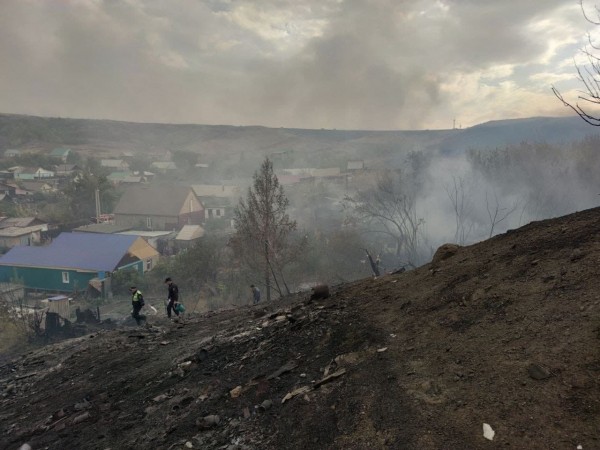В Медногорске снова пожар. Объявлен режим ЧС