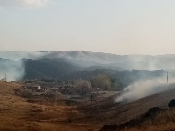 Пожар в Медногорске полностью потушен