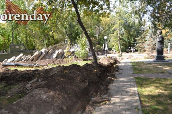 Реновация оренбургского парка &laquo;Салют, Победа!&raquo; затягивается