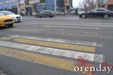 «Долговечная» разметка исчезла с большинства улиц Оренбурга «Долговечная» разметка исчезла с большинства улиц Оренбурга