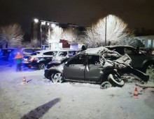 В Орске грузовик столкнулся с четырьмя легковыми автомобилями