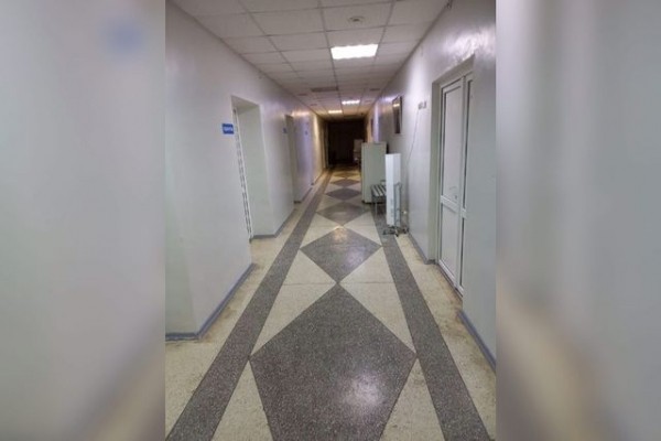 
В Оренбургском районе в детском отделении центральной больницы протекает крыша        