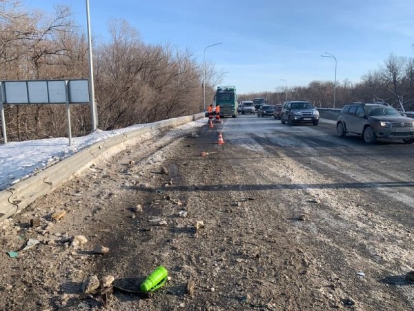 Водитель фуры, протаранившей УАЗ дорожников в Оренбурге, был пьян (18+)