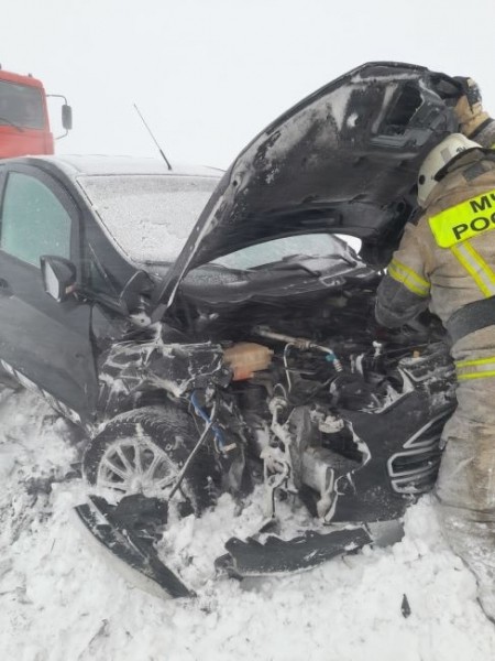 До перекрытия трассы в Оренбуржье произошло ДТП с пострадавшими