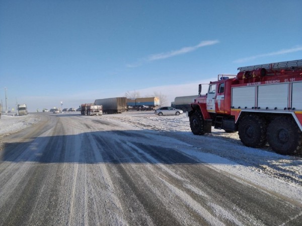 В Оренбуржье из-за непогоды частично перекрыли трассу М5-Урал