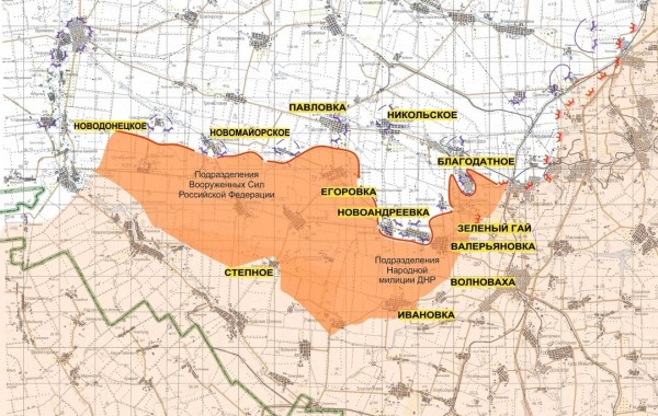 Минобороны показало новую карту продвижения российских войск на юго-востоке Украины