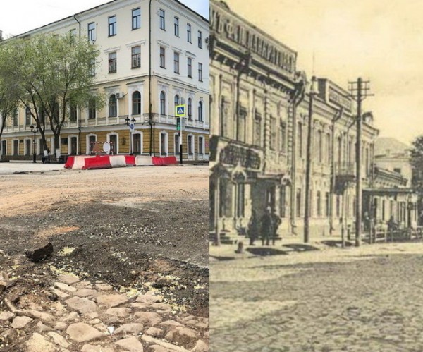 При капремонте улицы Постникова дорожники скрыли обнаруженную брусчатку