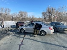 На Никельской объездной в Орске в лобовом ДТП пострадал мужчина