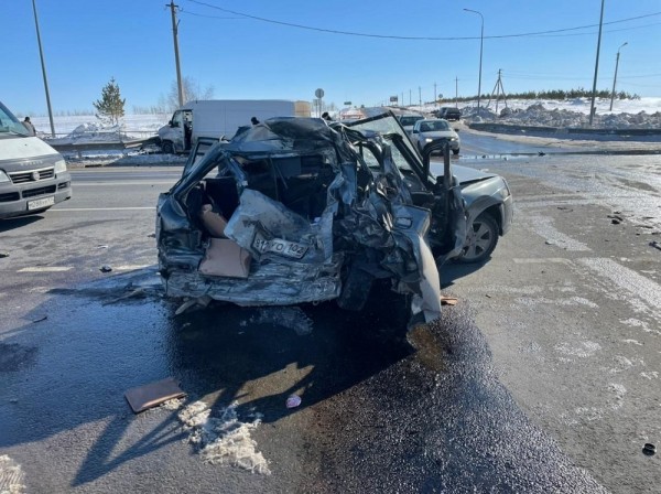 Смял в гармошку. Подробности тройного ДТП на М-5 &laquo;Урал&raquo;