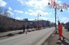 В Соль-Илецке перед приездом Дениса Паслера вычищали центр города и мыли асфальт